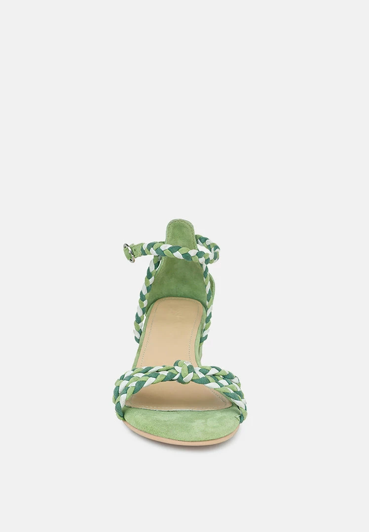Rag & Co CANDANCE Green Block Heel Sandal 5 Rag & Co CANDANCE Green Block Heel Sandal