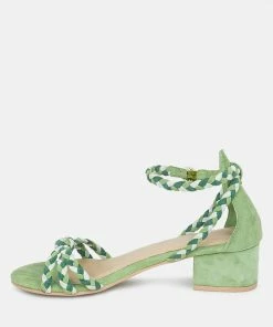 Rag & Co CANDANCE Green Block Heel Sandal 12 Rag & Co CANDANCE Green Block Heel Sandal