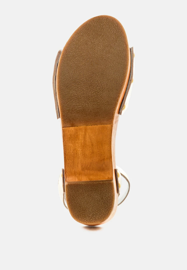 Rag & Co CARA Light Gold Wooden Clogs 9 Rag & Co CARA Light Gold Wooden Clogs