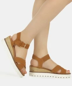Rag & Co CASA Tan Wedge Sandals 15 Rag & Co CASA Tan Wedge Sandals