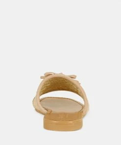 Rag & Co CEDAR Handwoven Natural Latte Tassel Flats 12 Rag & Co CEDAR Handwoven Natural Latte Tassel Flats