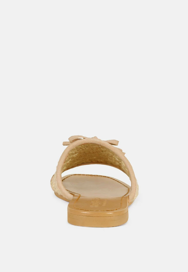 Rag & Co CEDAR Handwoven Natural Latte Tassel Flats 7 Rag & Co CEDAR Handwoven Natural Latte Tassel Flats