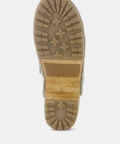 Rag & Co Clogs CEDRUS Fine Suede Studded Clog Mules In Beige