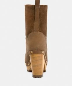 Rag & Co CHEROKEE Tan Block Heeled Chelsea Boot