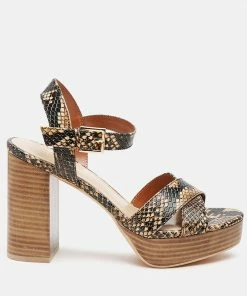 Rag & Co SS'22 CHYPRE High Heeled Block Sandal In Tan