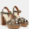 Rag & Co SS'22 CHYPRE High Heeled Block Sandal In Tan