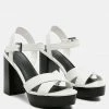 Rag & Co SS'22 CHYPRE High Heeled Block Sandal In White
