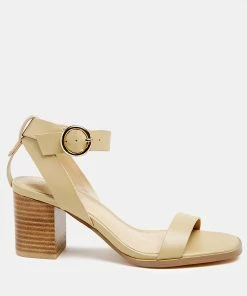 Rag & Co DOLPH Stack Block Heeled Sandal In Nude SS'22