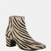 Rag & Co ELISSA Zebra Print Ankle Boots 2 Rag & Co ELISSA Zebra Print Ankle Boots