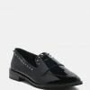 Rag & Co Loafers & Ballerinas EMILIA Black Shine Forever Stud Penny Loafers