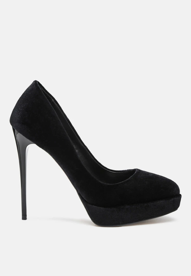 Rag & Co FAUSTINE High Heel Dress Shoe In Black 4 Rag & Co FAUSTINE High Heel Dress Shoe In Black