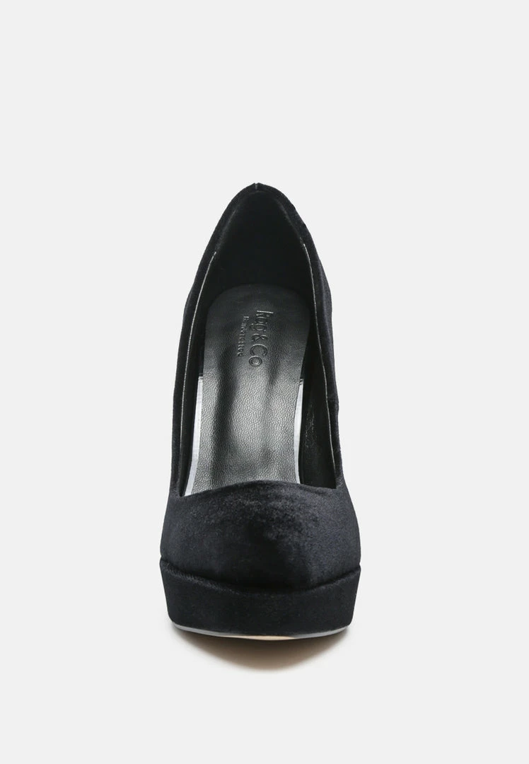 Rag & Co FAUSTINE High Heel Dress Shoe In Black 5 Rag & Co FAUSTINE High Heel Dress Shoe In Black