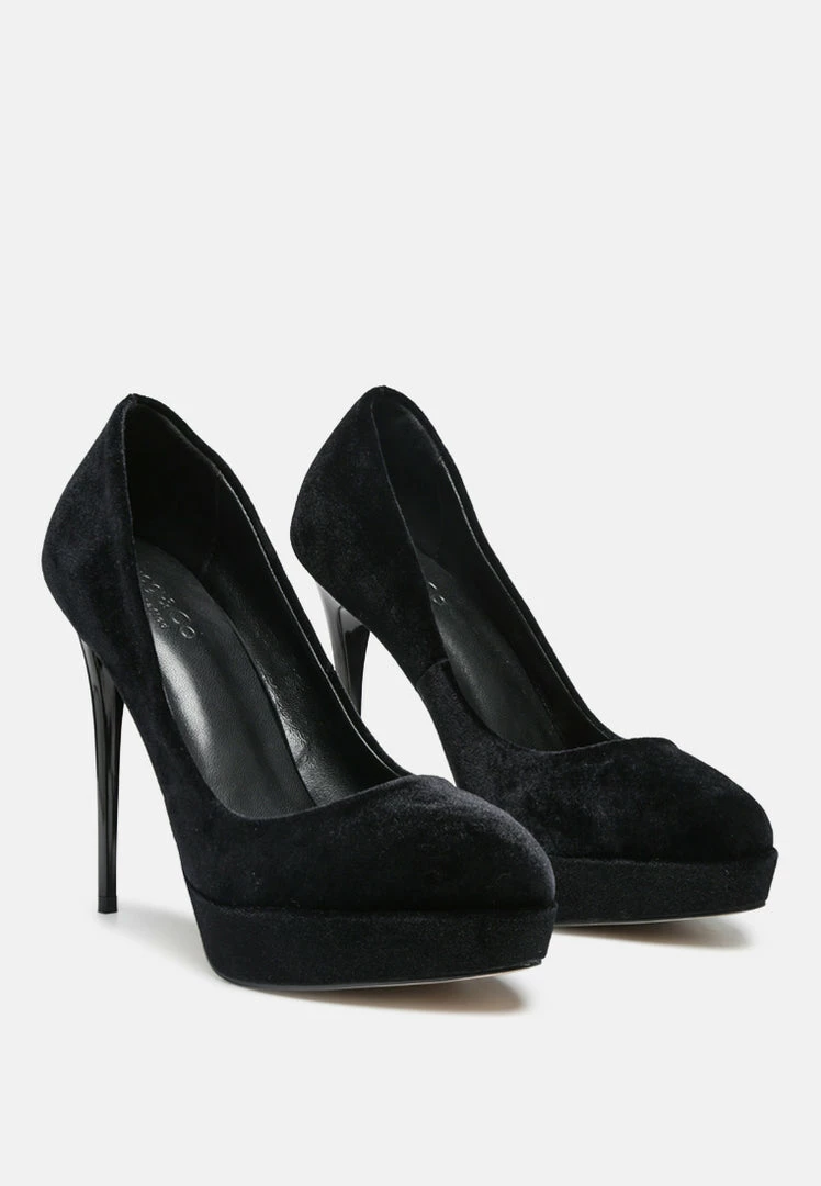 Rag & Co FAUSTINE High Heel Dress Shoe In Black 3 Rag & Co FAUSTINE High Heel Dress Shoe In Black