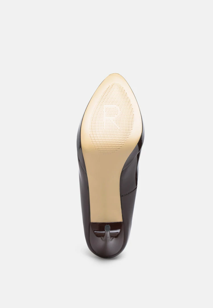 Rag & Co FAUSTINE High Heel Dress Shoe In Espresso 8 Rag & Co FAUSTINE High Heel Dress Shoe In Espresso