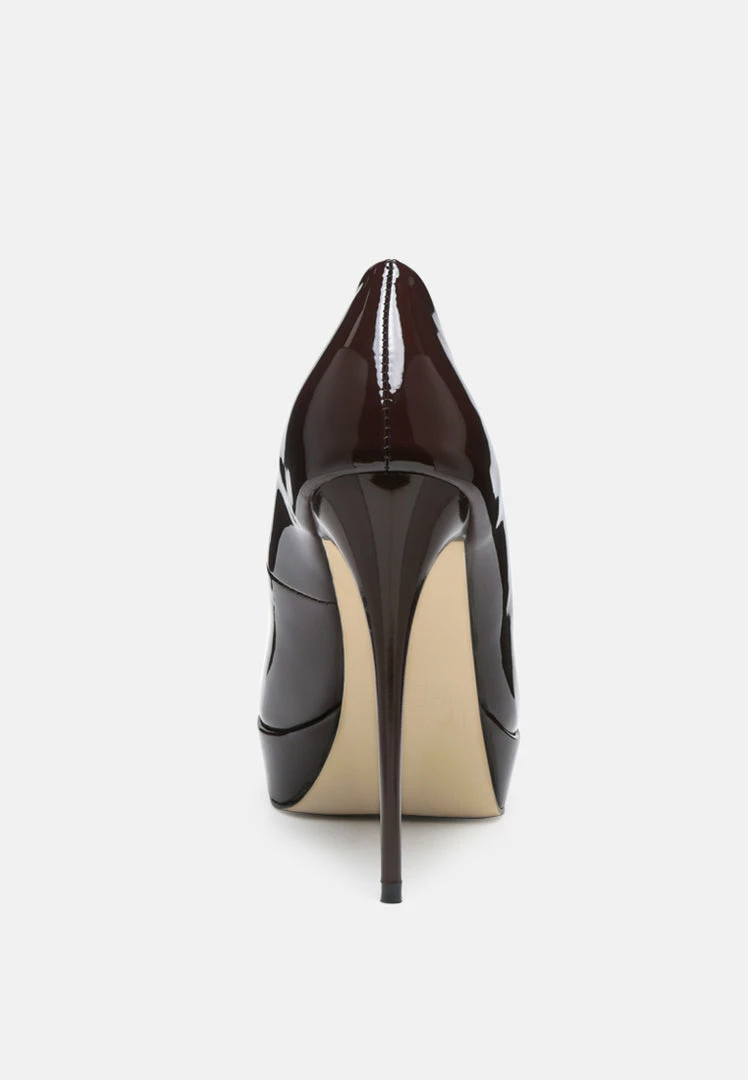 Rag & Co FAUSTINE High Heel Dress Shoe In Espresso 7 Rag & Co FAUSTINE High Heel Dress Shoe In Espresso