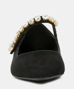 Rag & Co Loafers & Ballerinas FEDORA Black Pointed Ballerina Flats