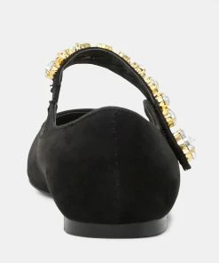 Rag & Co Loafers & Ballerinas FEDORA Black Pointed Ballerina Flats