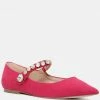 Rag & Co FEDORA Fuchsia Pointed Ballerina Flats Loafers & Ballerinas