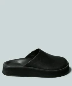 Rag & Co X GIVENS Flatform Black Slip-On