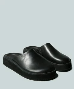 Rag & Co X GIVENS Flatform Black Slip-On