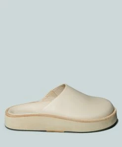 Rag & Co X Mules GIVENS Flatform Nude Slip-On