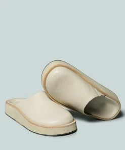 Rag & Co X Mules GIVENS Flatform Nude Slip-On
