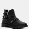 Rag & Co ISABELLE Black Ankle-Length Boots With Buckles 1 Rag & Co ISABELLE Black Ankle-Length Boots With Buckles