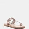 Rag & Co Flats ISIDORA Bronze Braided Leather Flat Sandal 2 Rag & Co Flats ISIDORA Bronze Braided Leather Flat Sandal