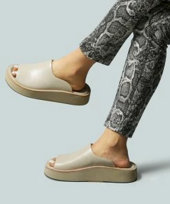 Rag & Co X JOLIE Nude Platform Slip-On Flats