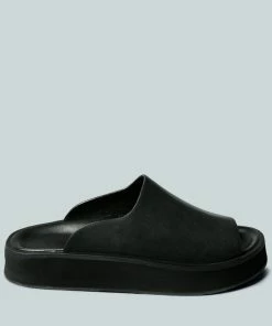 Rag & Co X JOLIE Platform Black Slip-On