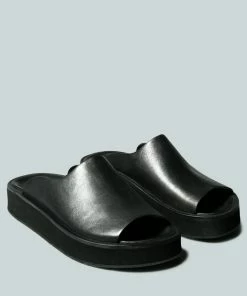 Rag & Co X JOLIE Platform Black Slip-On