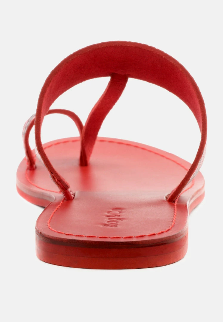 Rag & Co Flats LEONA Snake Print Thong Flat Sandals 7 Rag & Co Flats LEONA Snake Print Thong Flat Sandals