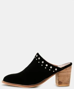 Rag & Co LESLIE Stacked Heel Mules