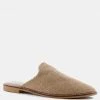 Rag & Co Flats LIA Camel Handcrafted Canvas Mules
