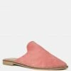 Rag & Co LIA Dusty Pink Handcrafted Suede Mules