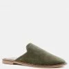Rag & Co LIA Khaki Green Handcrafted Suede Mules 1 Rag & Co LIA Khaki Green Handcrafted Suede Mules