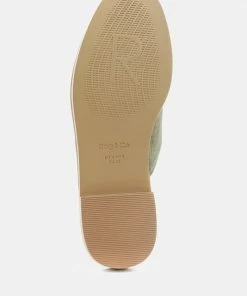 Rag & Co LIA Khaki Green Handcrafted Suede Mules 13 Rag & Co LIA Khaki Green Handcrafted Suede Mules