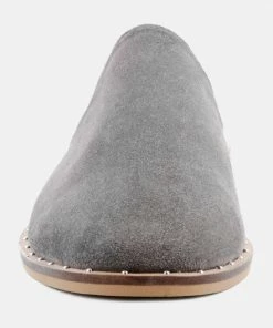 Rag & Co LIA Grey Handcrafted Suede Mules 8 Rag & Co LIA Grey Handcrafted Suede Mules
