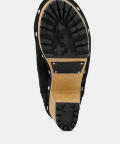 Rag & Co MAAYA Black Handcrafted Collared Suede Boot Boots 15 Rag & Co MAAYA Black Handcrafted Collared Suede Boot Boots