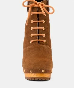 Rag & Co Boots MAAYA Tan Handcrafted Collared Suede Boot 13 Rag & Co Boots MAAYA Tan Handcrafted Collared Suede Boot