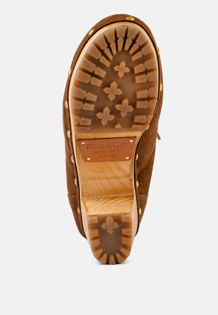 Rag & Co Boots MAAYA Tan Handcrafted Collared Suede Boot 9 Rag & Co Boots MAAYA Tan Handcrafted Collared Suede Boot