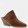 Rag & Co MAE Brown Classic Mule Heels Mules