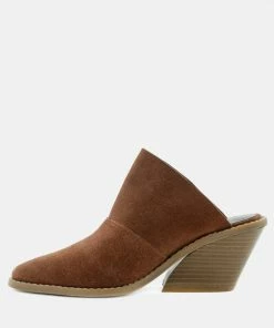 Rag & Co MAE Brown Classic Mule Heels Mules 11 Rag & Co MAE Brown Classic Mule Heels Mules