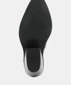 Rag & Co Mules MAE Grey Classic Mule Heels