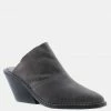 Rag & Co Mules MAE Grey Classic Mule Heels 2 Rag & Co Mules MAE Grey Classic Mule Heels
