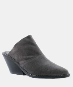 Rag & Co Mules MAE Grey Classic Mule Heels