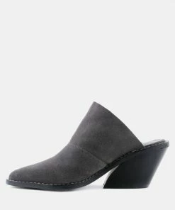 Rag & Co Mules MAE Grey Classic Mule Heels