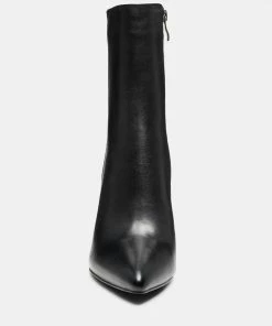 Rag & Co MARGEN Ankle High Pointed Toe Block Heeled Boot In Black 12 Rag & Co MARGEN Ankle High Pointed Toe Block Heeled Boot In Black