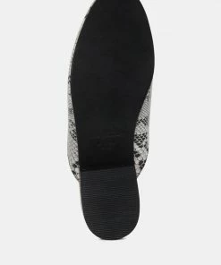 Rag & Co Flats MARLA Black Metallic Leather Mules 15 Rag & Co Flats MARLA Black Metallic Leather Mules