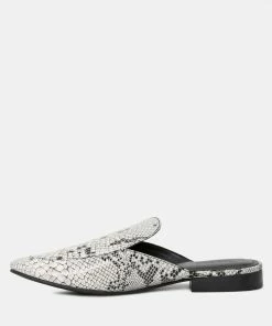Rag & Co Flats MARLA Black Metallic Leather Mules 13 Rag & Co Flats MARLA Black Metallic Leather Mules